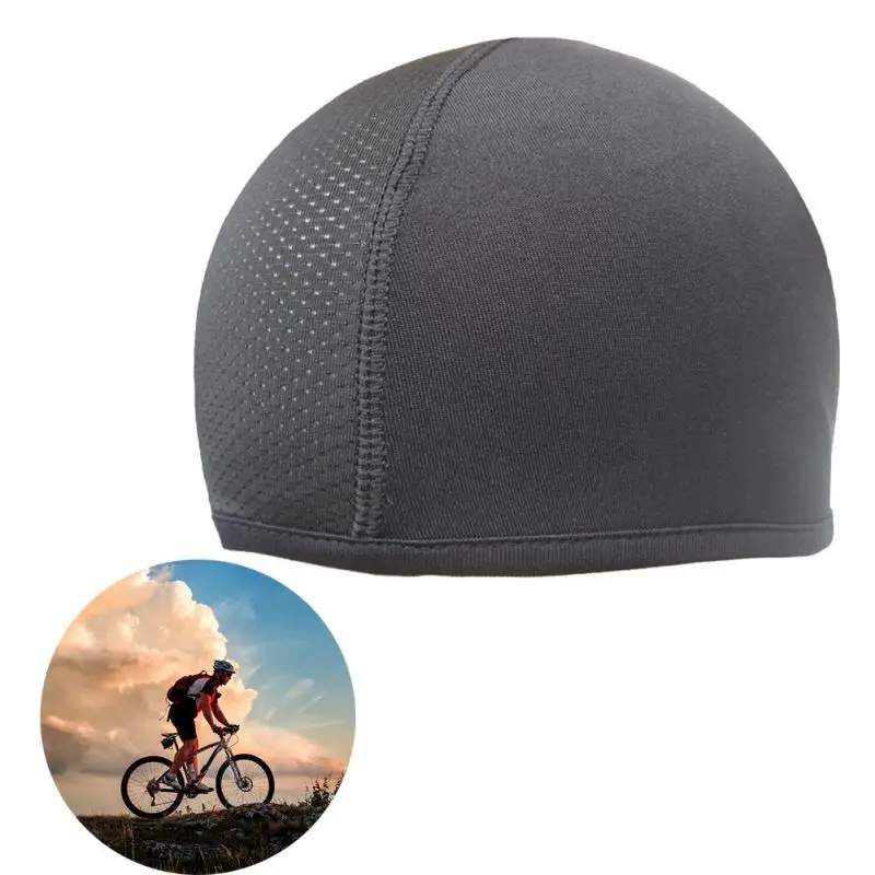 Elastická čepice čepice stretchable pod helma unisex jízdní kolo bicykl černá cyklistika motorka outdoorové lebka UV ochrana