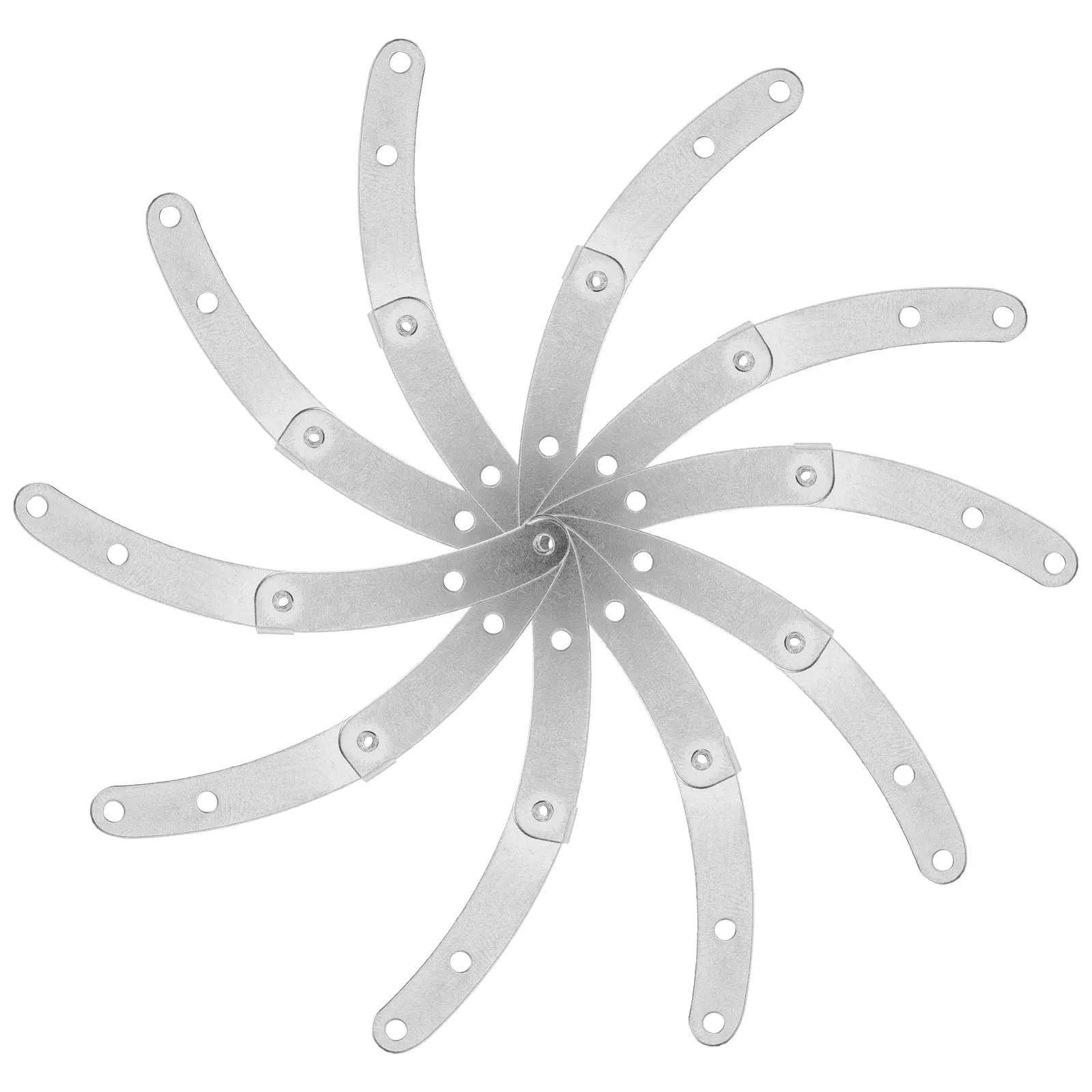 

10pcs Silver Inner Hinges Accessories Large Contact Area Wooden Boxes Jewelry Boxes Furniture Cabinets Strong Durable Full