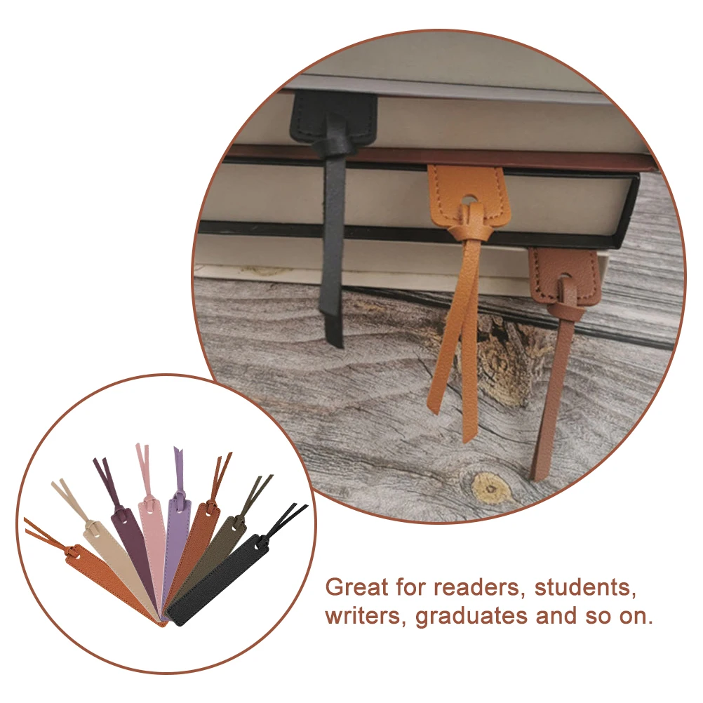 

8pcs Bookmarks Smooth Colored Reading Page Markers For Students Graduates Decorative Bookmark Set