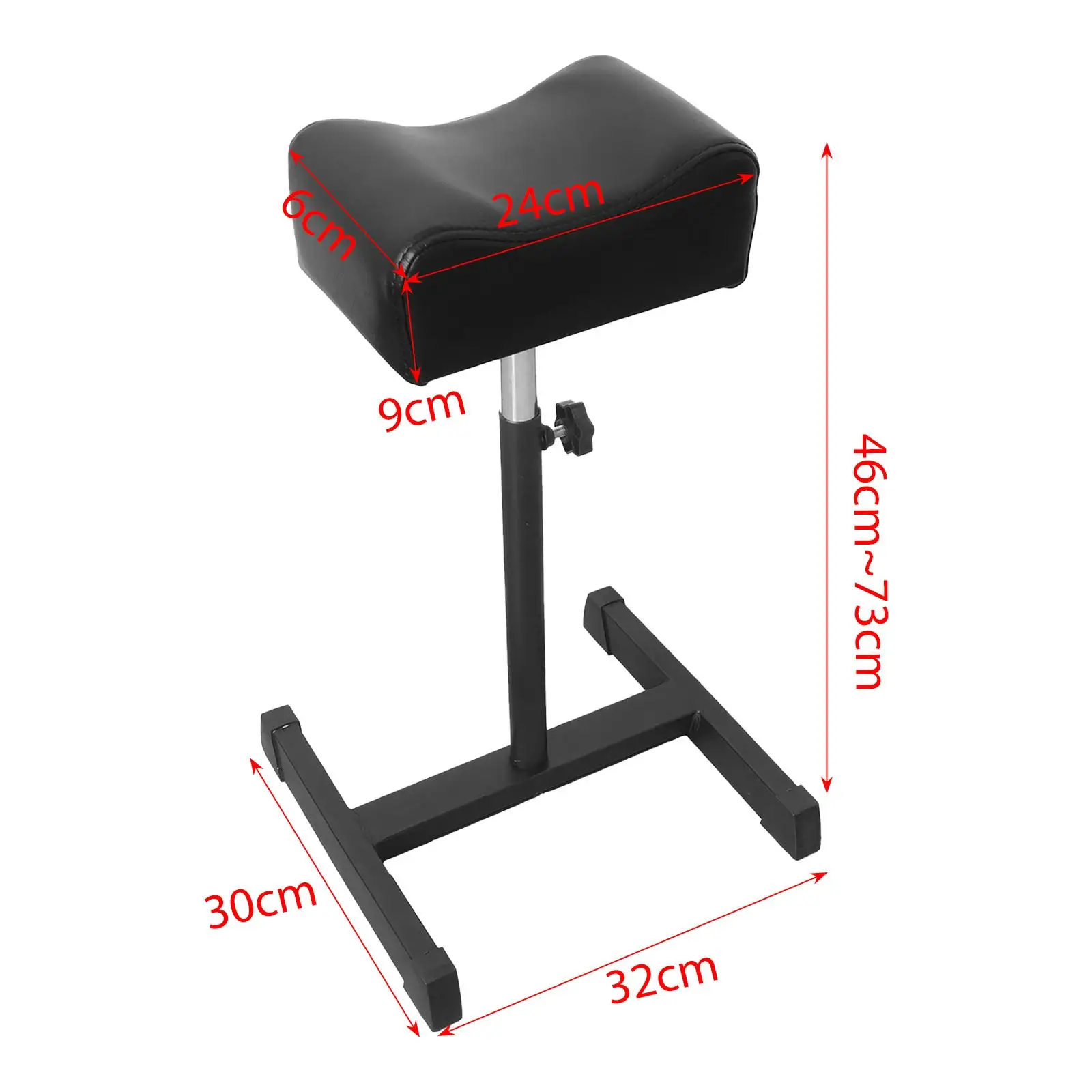 Pedicure Manicure Footrest Non Slip Leg Rest Pedicure Stool Adjustable Height