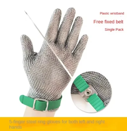

Анти-бензопилы, пятипальцевые перчатки из нержавеющей стали, противорезные перчатки, износостойкие, для деревообработки, противоножные перчатки