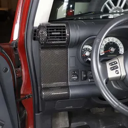 For Toyota FJ Cruiser 07-21 Both Side Air Conditioner Outlet Frame Decoration Cover ABS Carbon Fiber Texture Interior Accessory