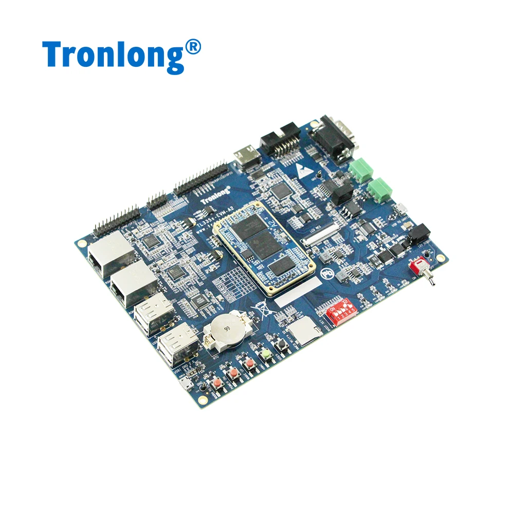 Scheda di sviluppo Tronlong AM335x Ti AM3352/54/58/59 Cortex-A8 ARM doppia porta Pru