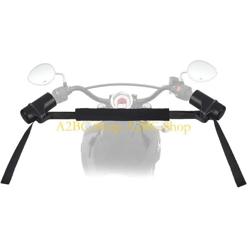 A2BC Single Strap Motorcycle Bar Tie Strap for Daily Parking Use, 32 Inch Handlebar Reference and Garage Storage Arrangement