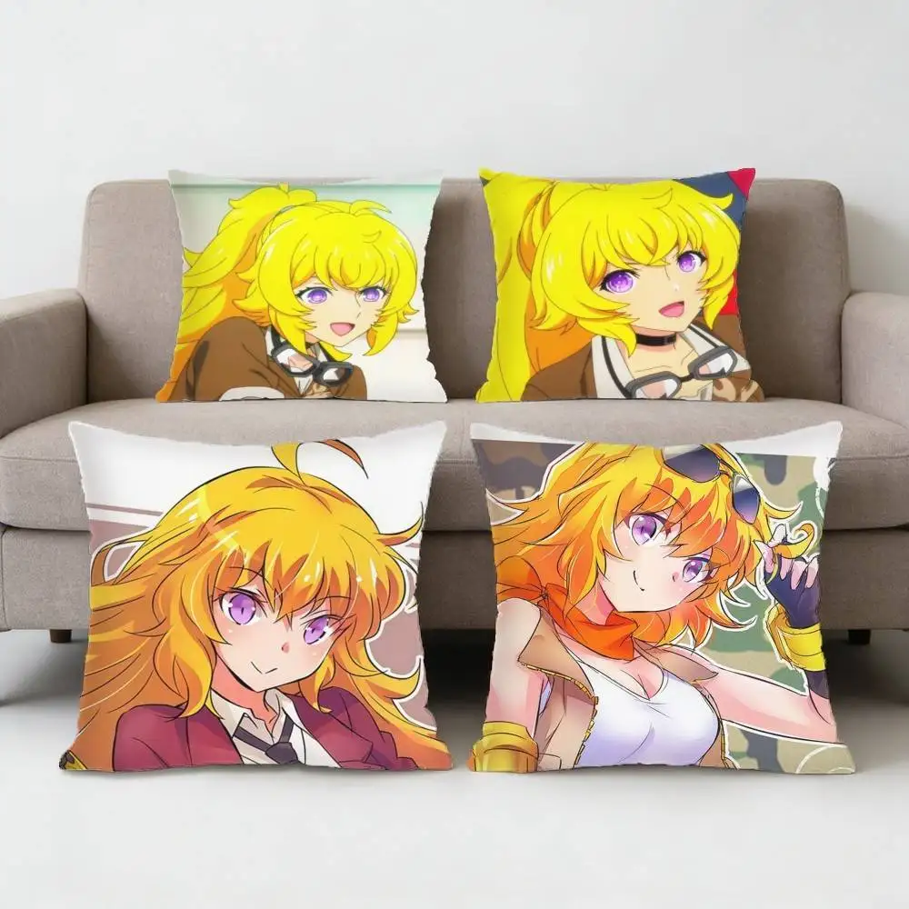 

RWBY ICE Queendom Yang Xiao Long Pillow Case Anti-dustmite Pillowcase Invisible zipper silky Sofa cushion cover for bedroom