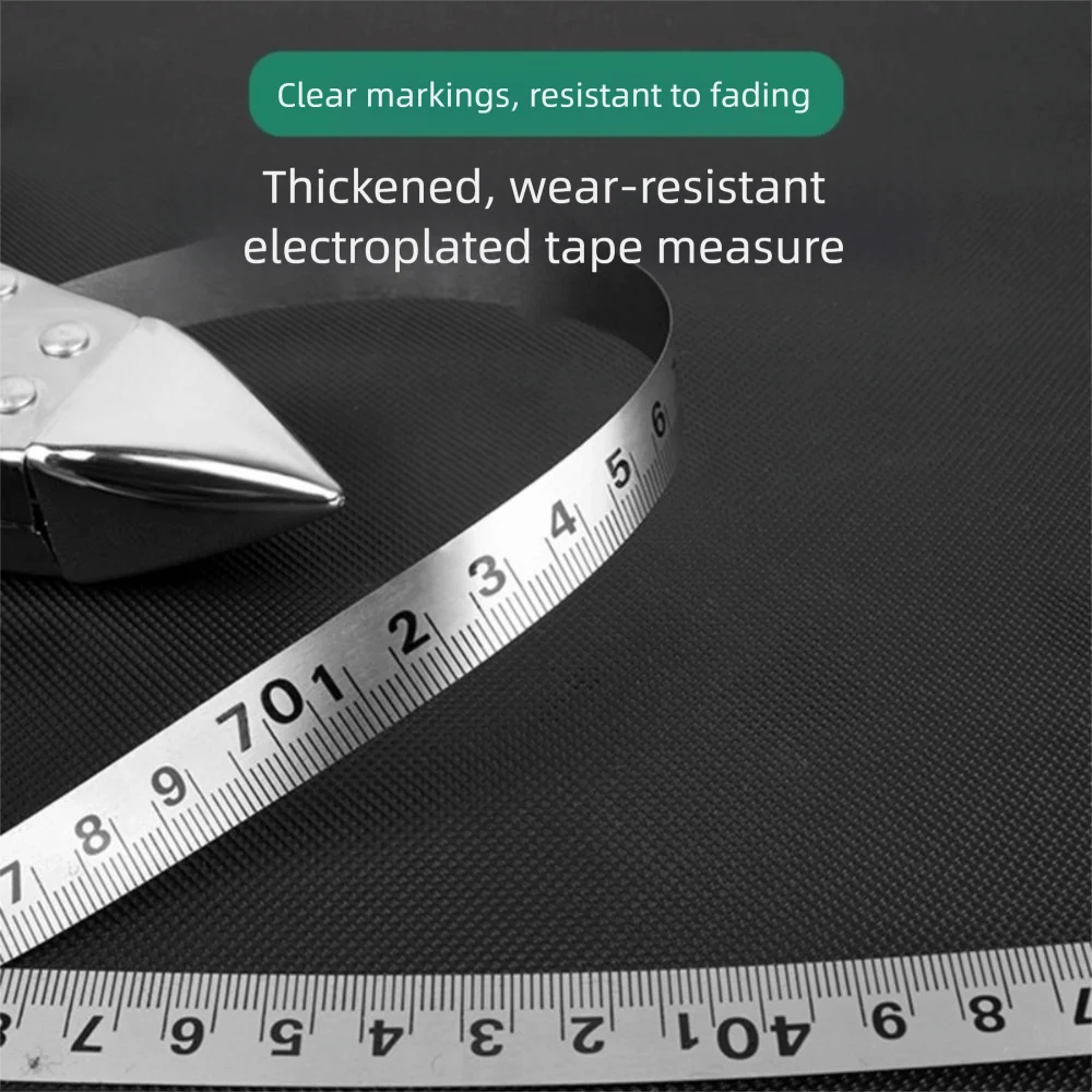 

Высококачественная портативная линейка со стальной рамой, открытая катушка, длинная стальная лента, метрическая шкала, прецизионная измерительная лента