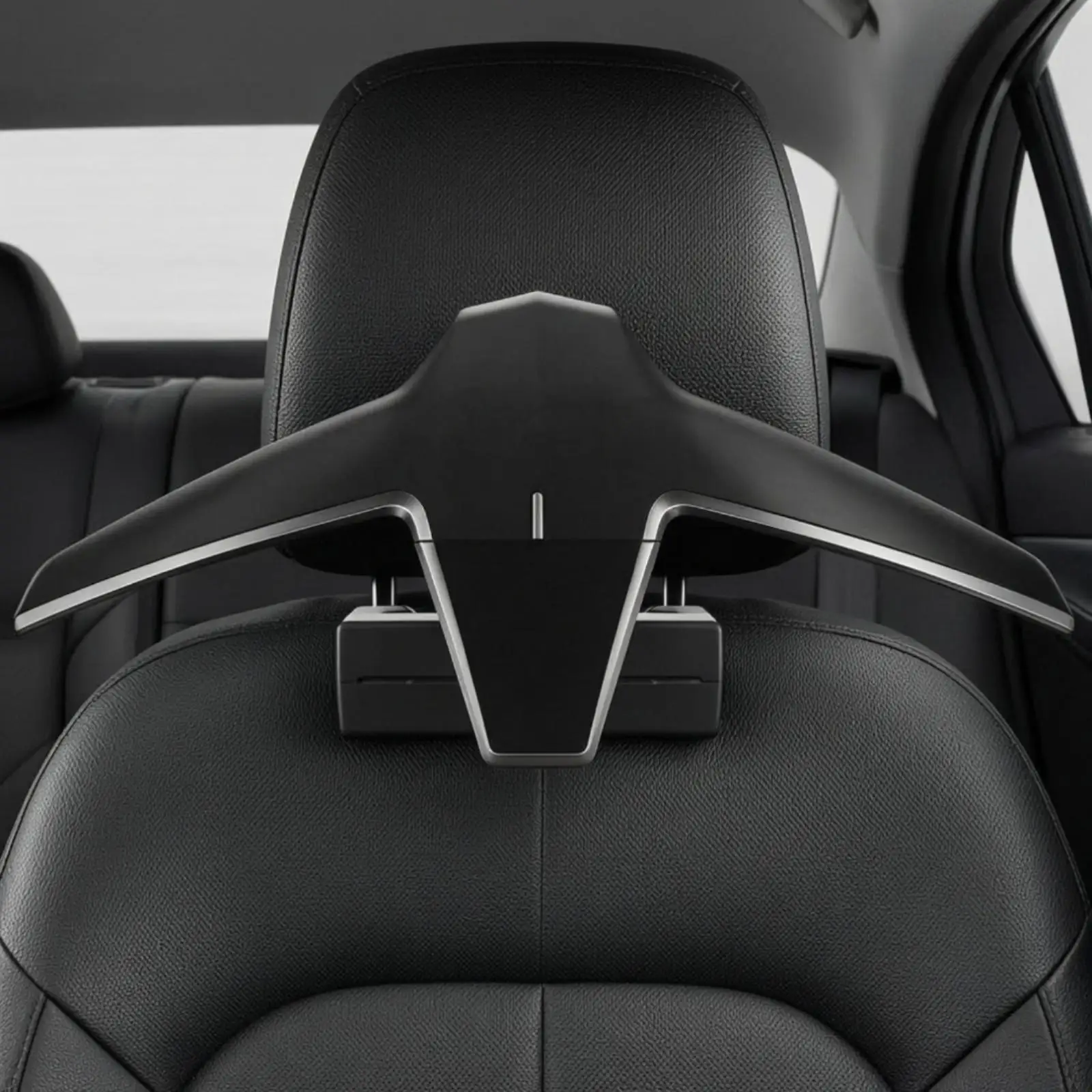 Vehicle Seat Back Coat Hanger for Car Headrest Mounted Clothes Rack Foldable Space Saver for Jackets