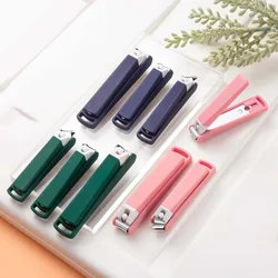 Manicure Cartoon Nail Clipper Pedicure Tools Blue Green Pink Toenail Trimmer ABS Carbon Steel Nail Cutting Pliers Unisex