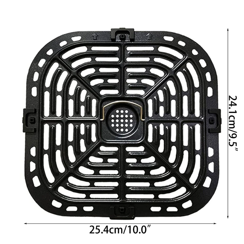 Air Fryers Crispers Plate Replacement Grill Pan Square Non-Stick Fry Coating Pan for Instant Vortex 6qt Accessories