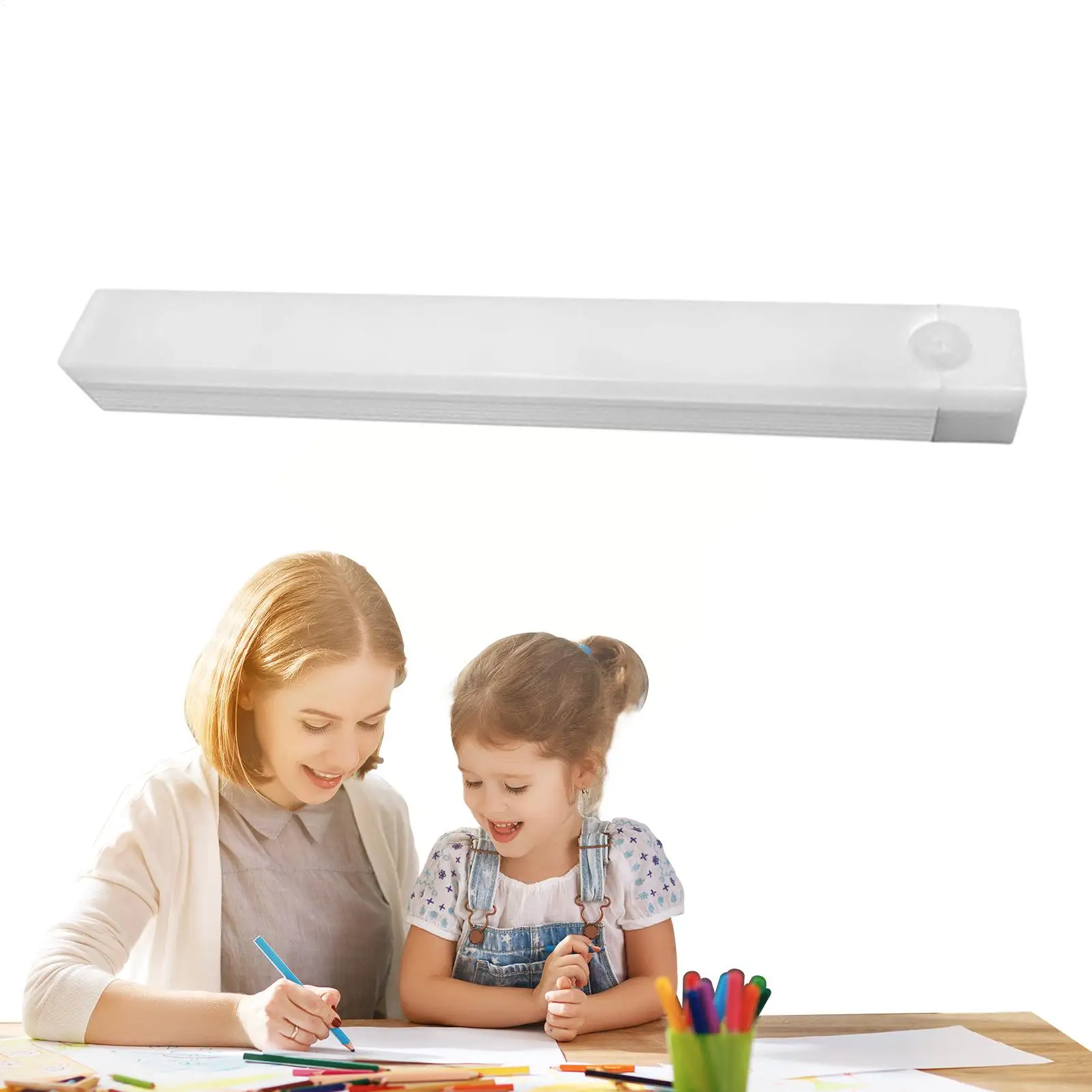 

10cm Wireless LED Motion Sensor Cabinet Light USB Rechargeable Led Night Light Cabinet Wardrobe Magnetic LampUnder Backlight