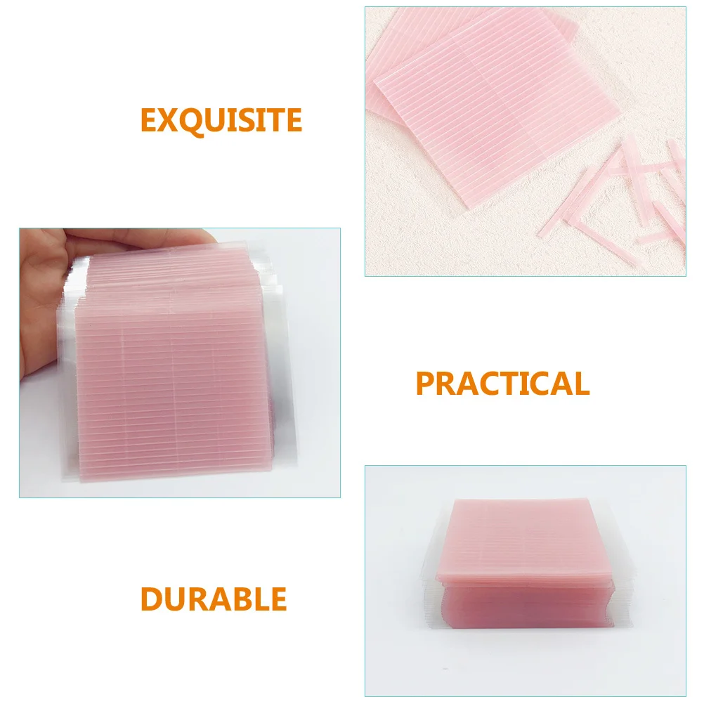 

6 Sheets Double Eyelid Fiber Strips Invisible Premium Adhesive Eye Lifters for Natural Looking Larger Eyes Instant Eyelid