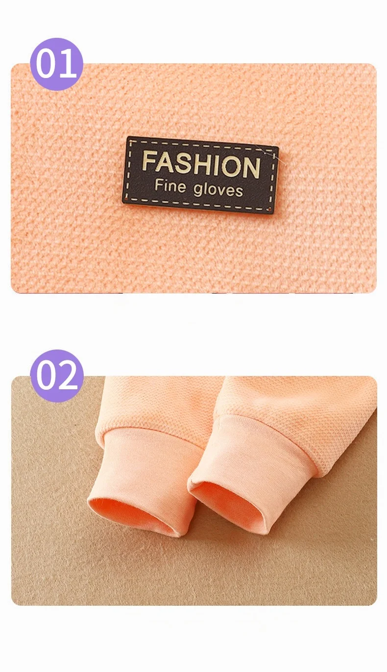 Herbst Winter Baby Plüsch Fleece Verdickte Thermo-unterwäsche Sets 0-4Y Kind Junge Mädchen Hohe Taille Warme Homewear Top und Hosen Outfit – Detail 16