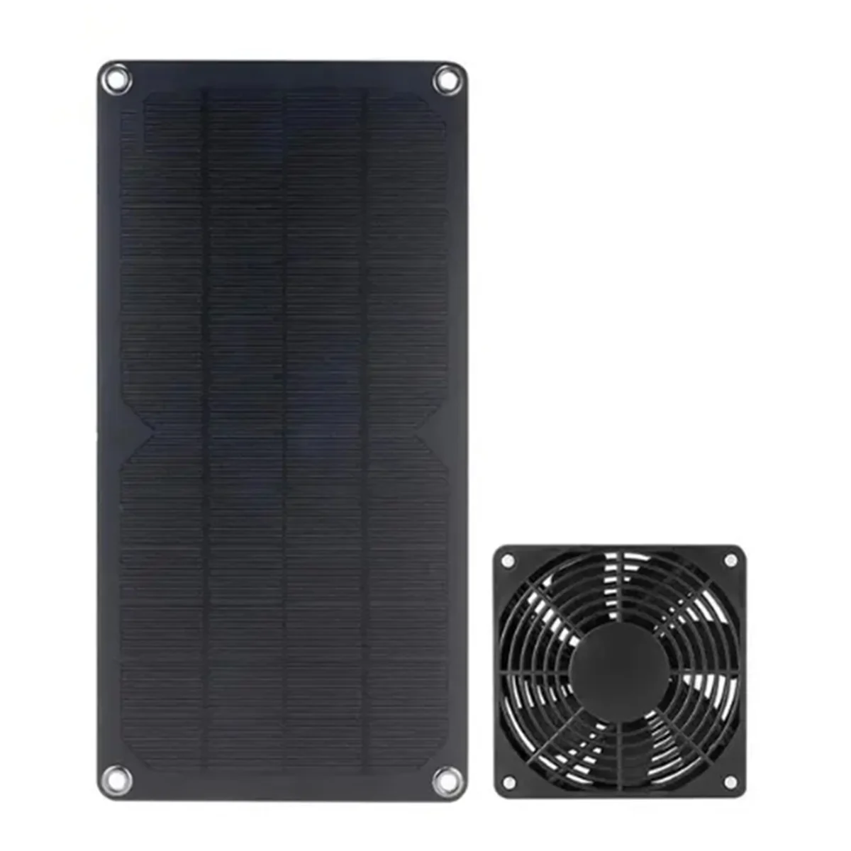 10W Monocrystalline Solar Panel DC5521 Output Charge 12V Battery PV Plate Pet Exhaust Fan Chicken Dog Solar Fan