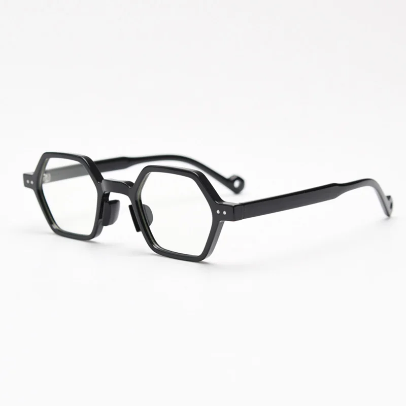 TR90 Myopia Glasses Men Women Vintage Polygon Prescription Eyeglasses Frame Anti Blue Light 0 +1.0 1.25 1.5 1.75 2.0 2.25 2.5