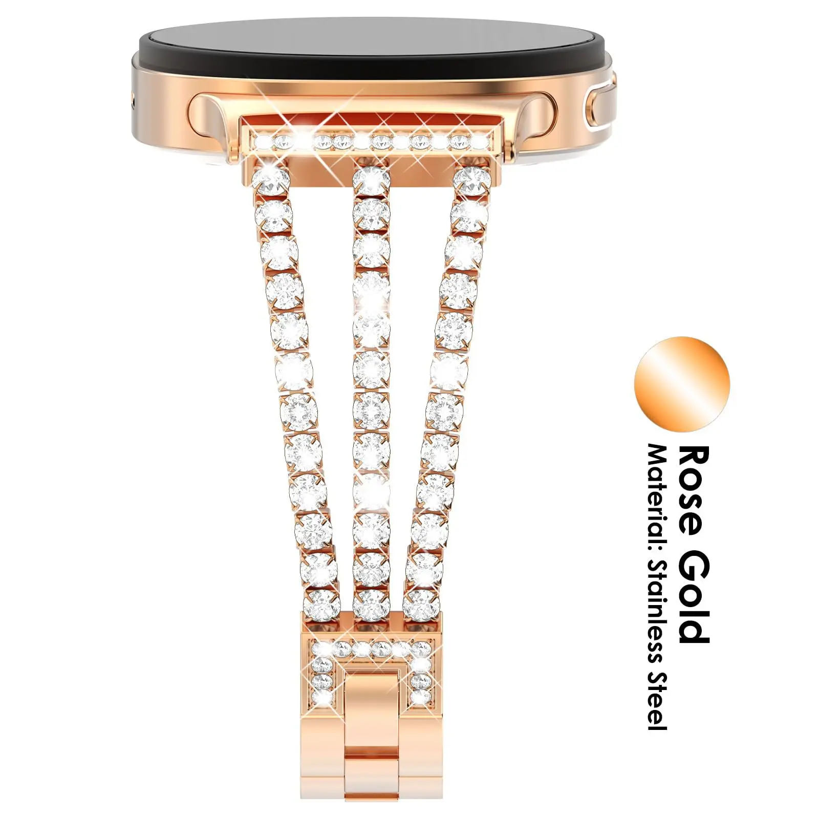 Diamond Strap for Samsung Galaxy Watch8 44mm 40mm Luxury Women Metal Bracelet for Samsung Galaxy 8 Classic 46mm Correa