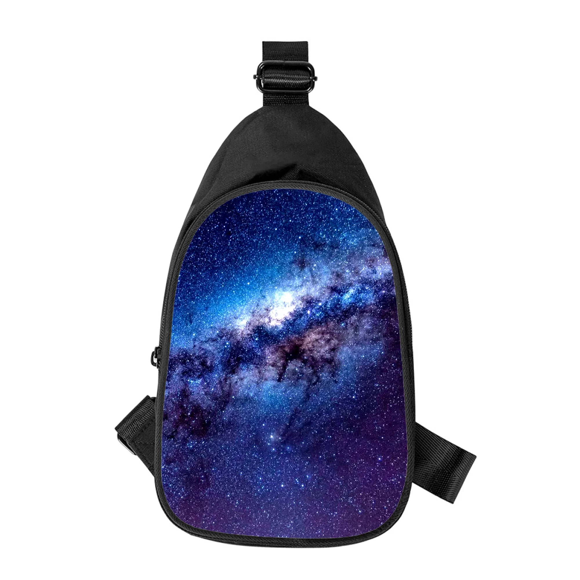 Starry sky night view landscape New Men Cross Chest Bag Diagonally Women Shoulder Bag Husband School Waist Pack Male chest pack