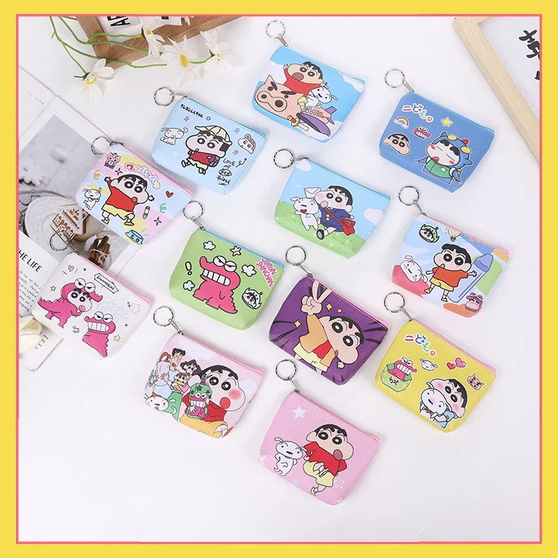 

Miniso Co branded Crayon Shin chan Children's Cartoon Bag, Small Wallet, Simple Male and Female Student Storage Bag, Gift