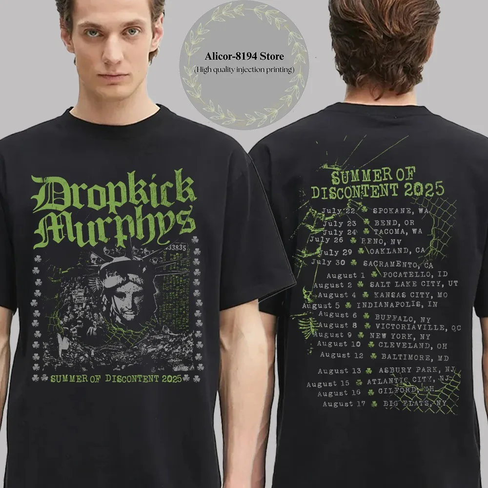 

Slipknots 2025 European Tour Merch Band Photo Two Sided Unisex 100% Cotton T-Shirt