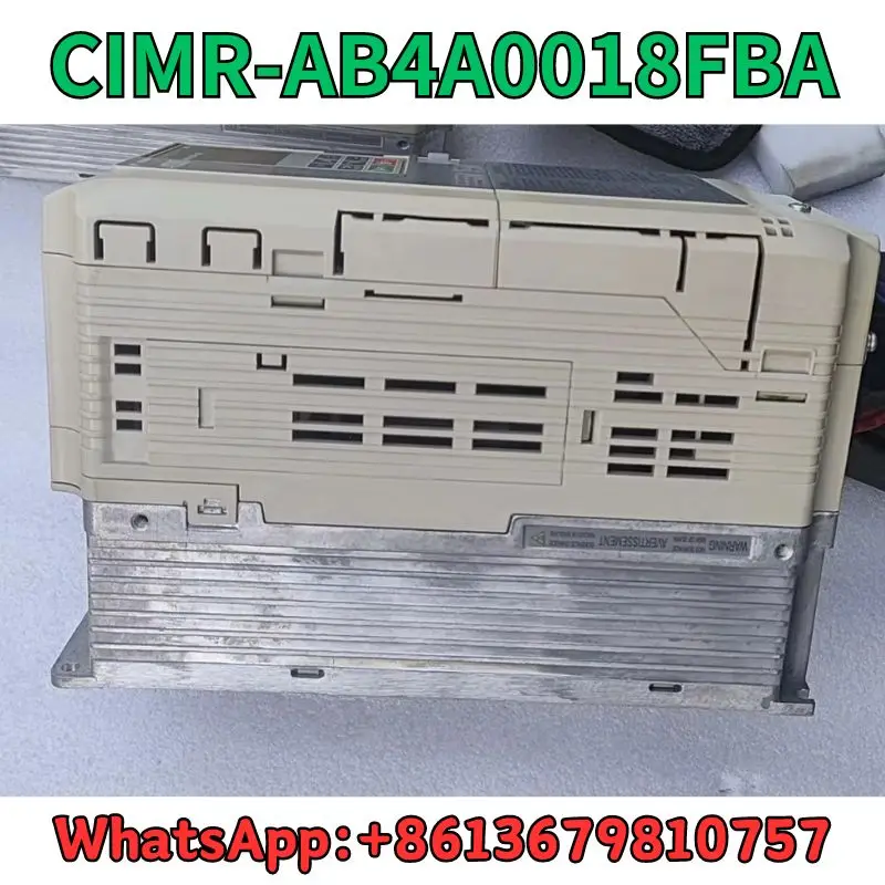 Usado Frequency Converter, Test OK, transporte rápido, CIMR-AB4A0018FBA