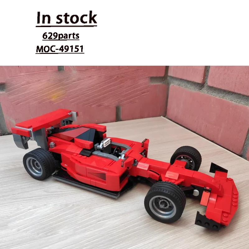 

MOC-49151 Classic New Red Sports Supercar Racing Building Block Model, 629 Parts, Birthday Toy Gift for Boys and Children