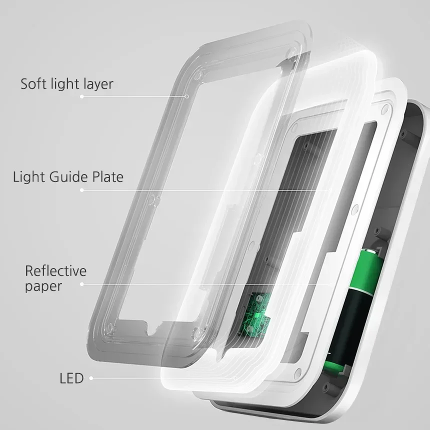 Specchio per il trucco portatile Vanity Light Touch 3 modalità lampada da comodino ricaricabile USB dimmerabile illuminazione per interni specchi pieghevoli