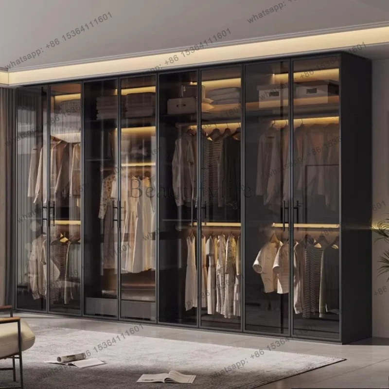 LDModern Wardrobes for Clothes Storage Cabinet Sliding Door Wardrobes Clothes Vertical Closet Cabinets Armario Bedroom