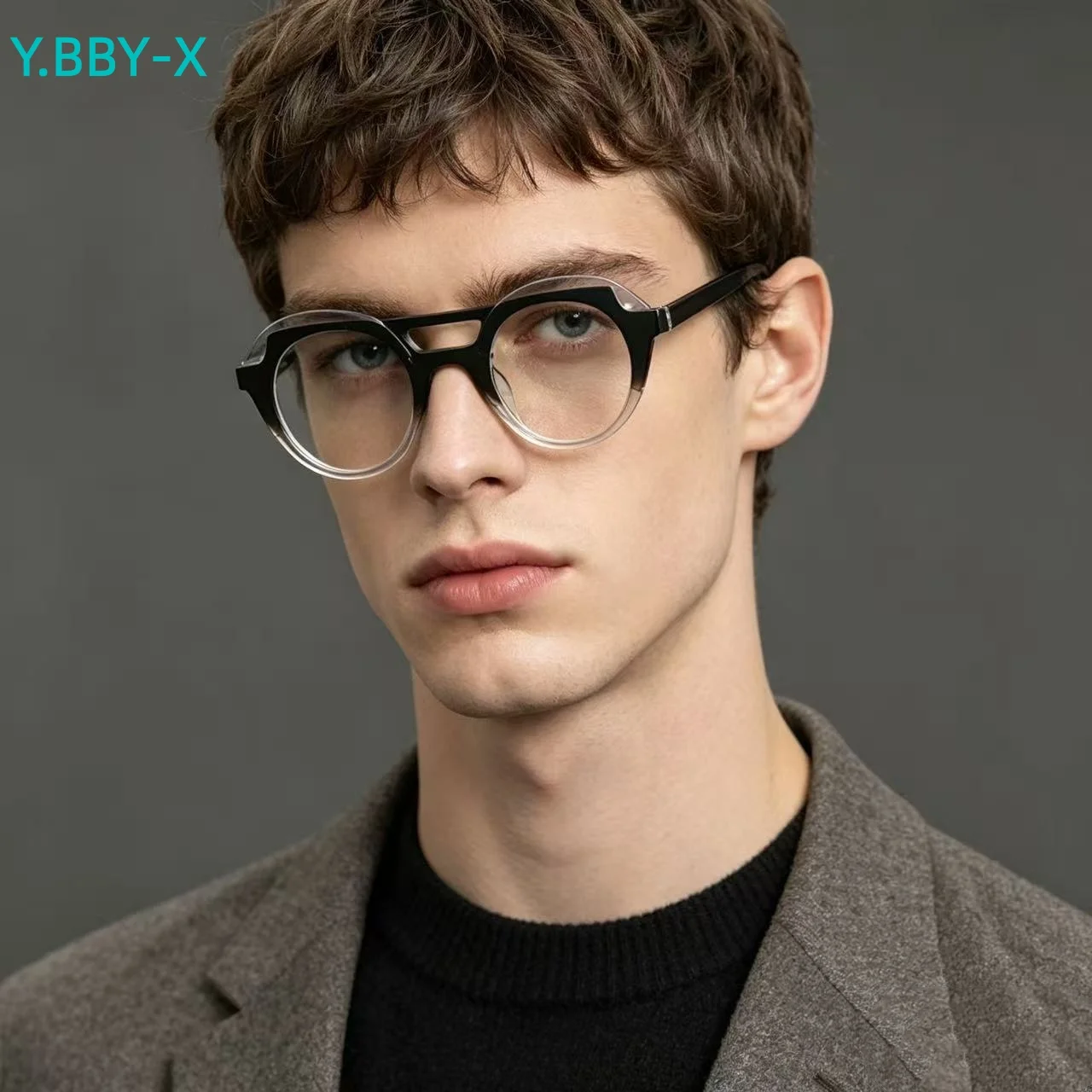

Y.BBY-X Оправа для очков ручной работы из ацетата для мужчин, высококачественная овальная оправа для очков для женщин, ретро-дизайн, люксовый бренд, дизайнерские очки