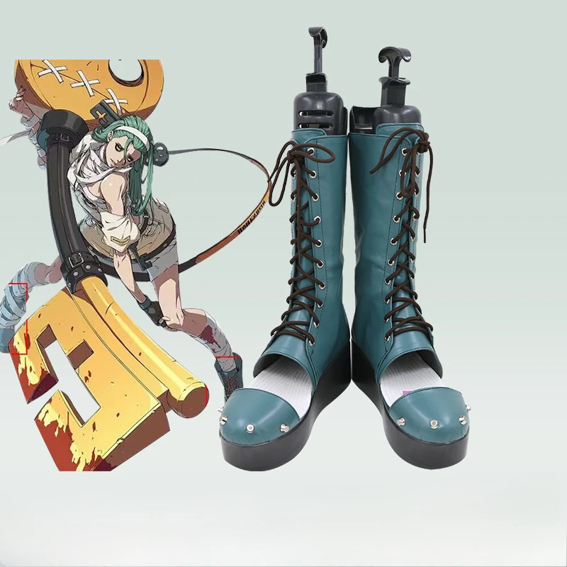 Anime Guilty Gear Strive cosplay Shoes Boots Halloween Aksesori Dibuat Sesuai Pesanan