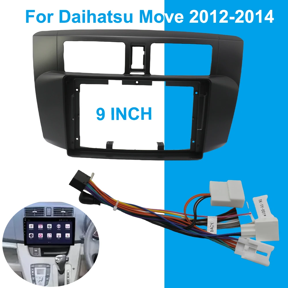 

9 Inch Car Frame Fascia Adapte Android Radio Dash Fitting Panel Kitr for Daihatsu Move 2012-2014