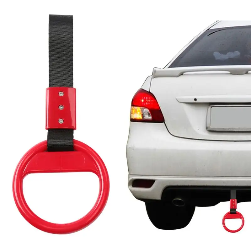 Car Handle Strap Tsurikawa JDMs Train Bus Handle Hand Strap Drift Charm Strap Drift Warning Ring For Car Rear Bumper Supplies