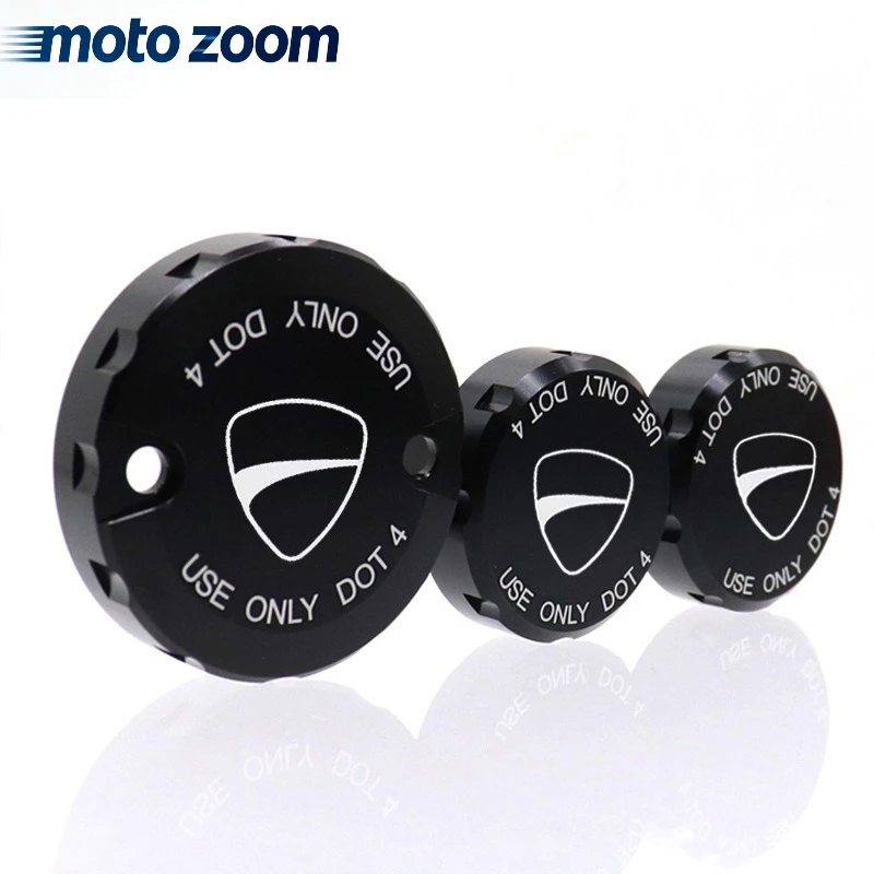 For Ducati Hypermotard 950 950SP 1100 Monster 1200/S/R/EVO Clutch Rear Brake Fluid Reservoir Cover Engine Oil Valve Cap Cover