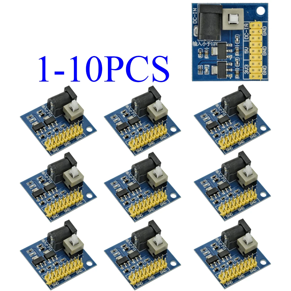 Multi Output Voltage Conversion DC 12V to 3.3V 5V 12V Step Down Buck Power Supply Module For Arduino