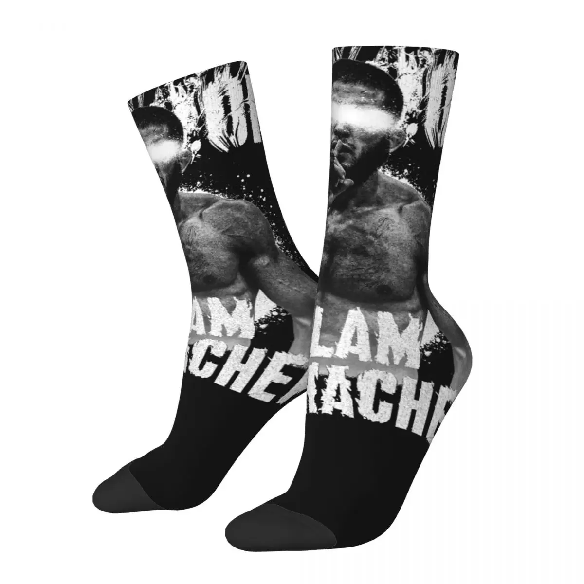 Islam Makhachev Russian Fighter Boxer Accessories Socks Cozy Winner Skateboard Crew Stockings Super Soft for Women Men Present