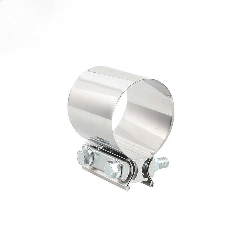Auto modification general stainless steel 2.5 inch 63mm exhaust pipe clamp tail throat clamp