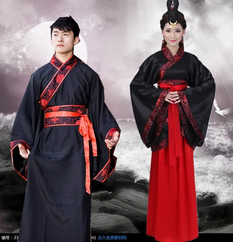 Ethnic Style Hanfu Women Set Perform Costume Hanfu Men Suit Tang Vestido Ladies Vintage Cosplay Man Traditional Chinese Clothing
