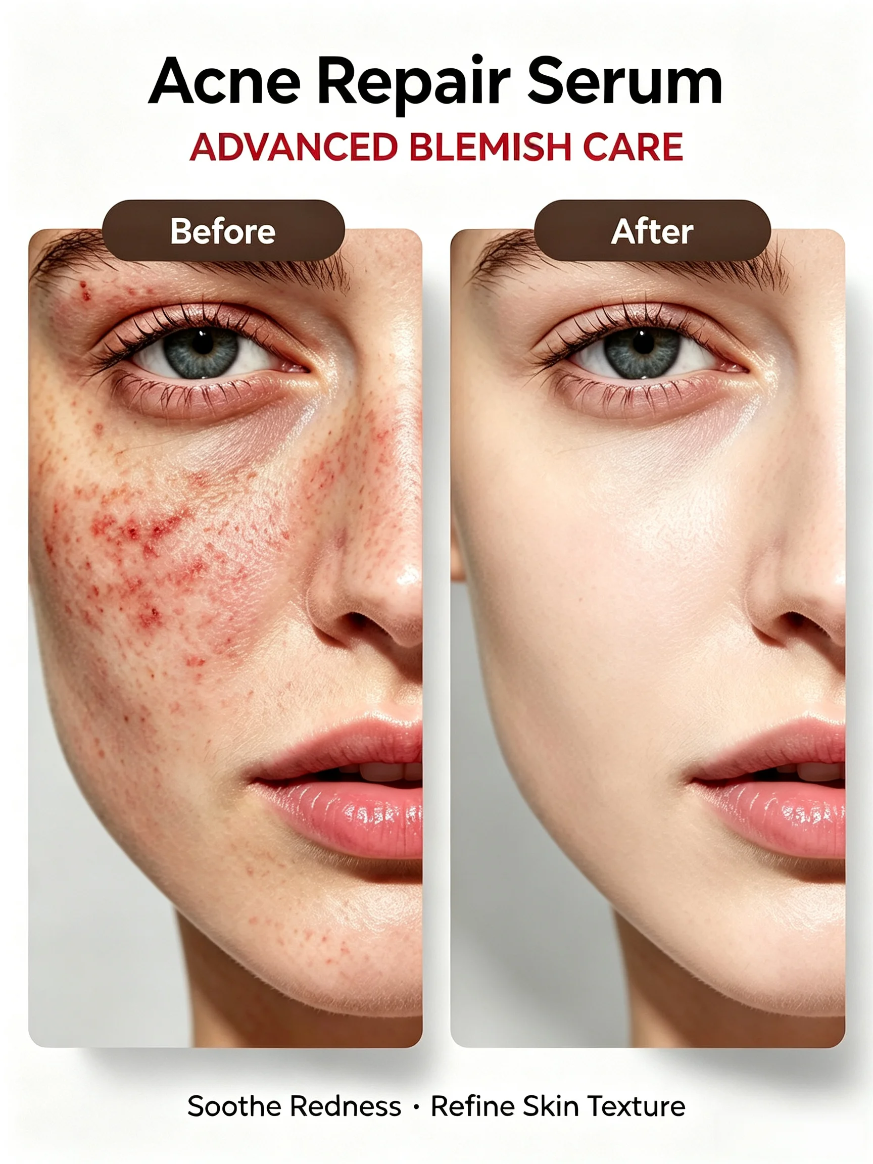Facial Serum Acne Repair Essence Soothe Redness Refine Skin Texture For Sensitive Facial Skin