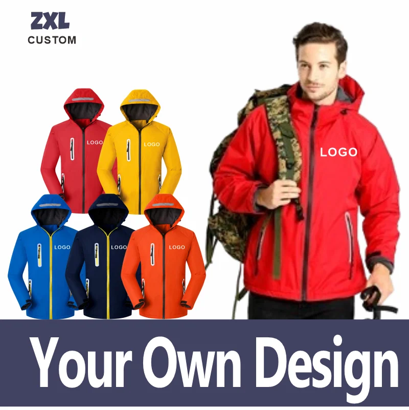 2023 Autumn and Winter Jackets for Men and Women Waterproof Jackets Hooded Jackets Casual Wear Custom Printed Logo/Embroidery