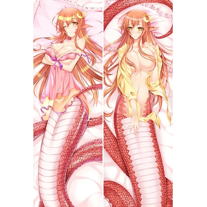 Anime Miia Monster musume no iru nichijou Dakimakura Hugging Body Pillow Case Props Double-sided Print Pillowcase Bedding Décor