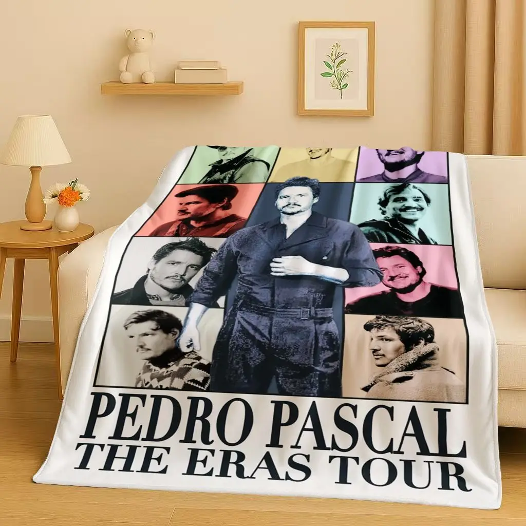 موضة بيدرو باسكال وسيم الممثل الفانيلا بطانية ، فائقة النعومة الدافئة أفخم رمي للمنزل غرفة نوم غطاء أريكة تتحول لسرير الاطفال نزهة هدية