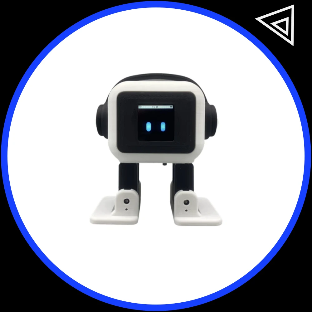 AI EMO Robot ESP32-S3 Main Control 1.54inches Screen Intelligent Interactive Robot Voiceprint Recognition Companion for Child