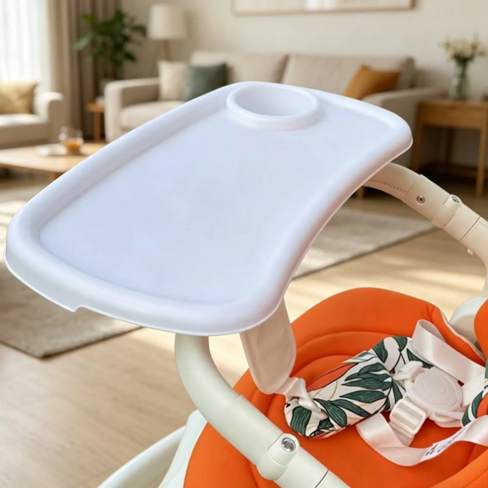 

Baby Baby Carriage Dining Plate Long-Lasting ABS Material Universal Baby Carriage Tray Easy to Install for Little Ones
