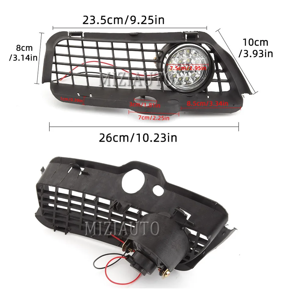 LEDフォグランプ,vwゴルフ3 mk3,ジェッタ,カブリオ1992-1997 1998用