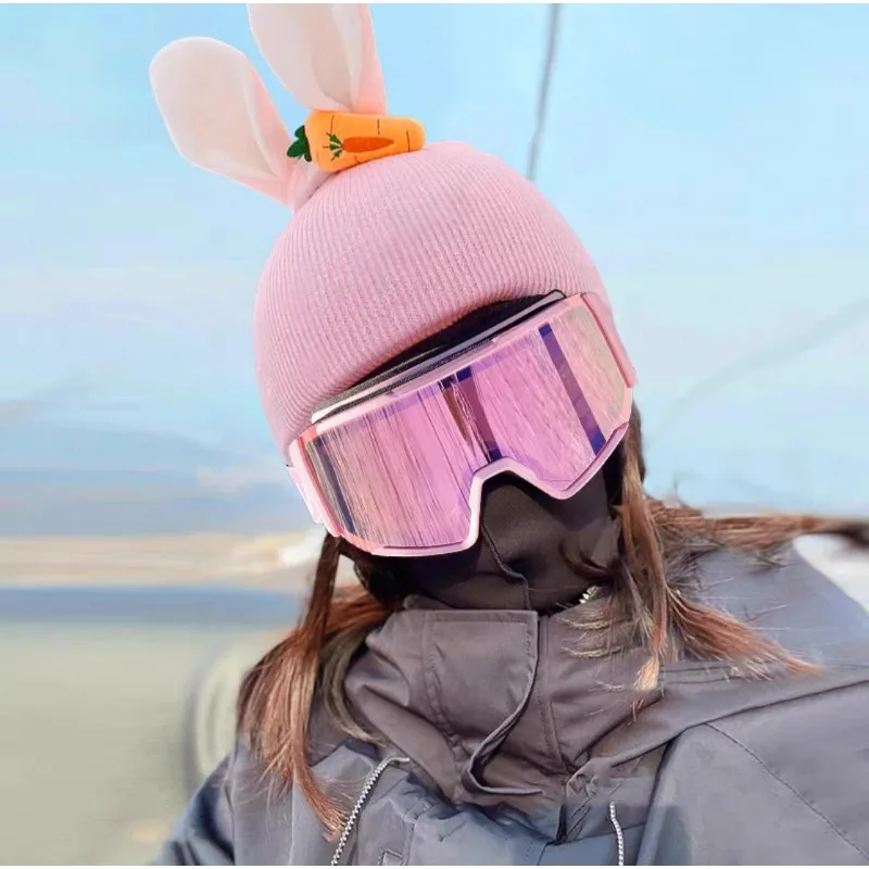 Helmet Cover Cute Cartoon Decoration Single and Double Board Unisex Universal Ski Helmet Cover Warm Headgear view 5