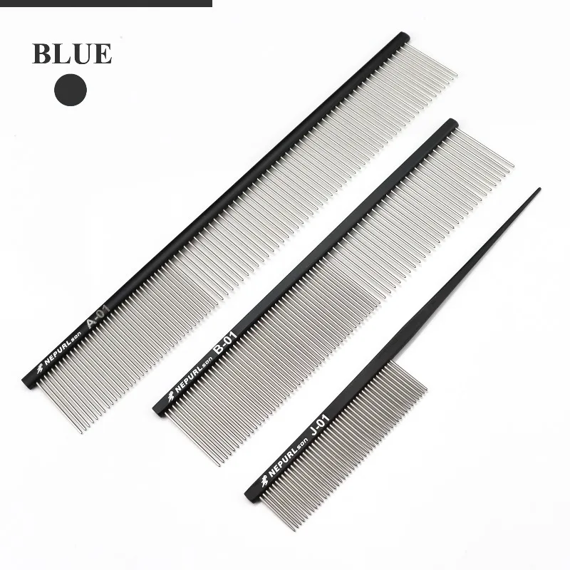 dog comb Pet Grooming   Comb Sets  Stylist Aviation Aluminum Ultra-light   High-end Comb Styling Dog Big Comb HSS-007