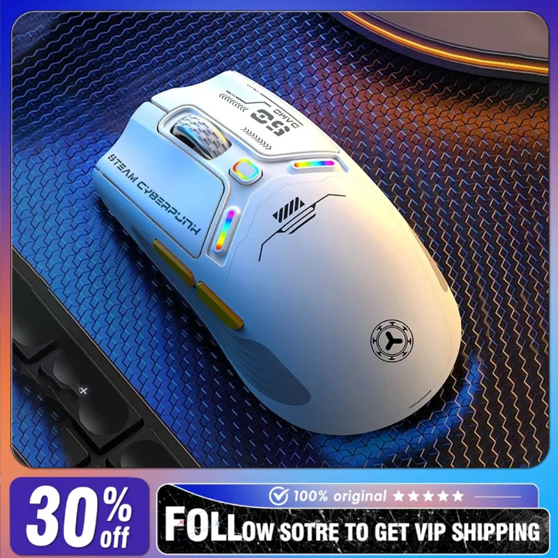 

Беспроводная мышь AZZOR AZ50, три режима, длительный срок службы батареи PAW3311, частота возврата 1 кГц, эргономичные аксессуары для ноутбуков для киберспорта и геймера, подарок