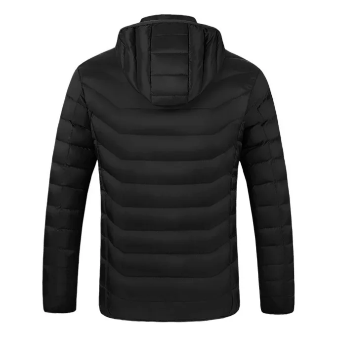 11 منطقة سترة ساخنة للجنسين الكهربائية USB التدفئة الملابس القطنية الشتاء التزلج في الهواء الطلق الملابس الحرارية دراجة نارية سترة #5