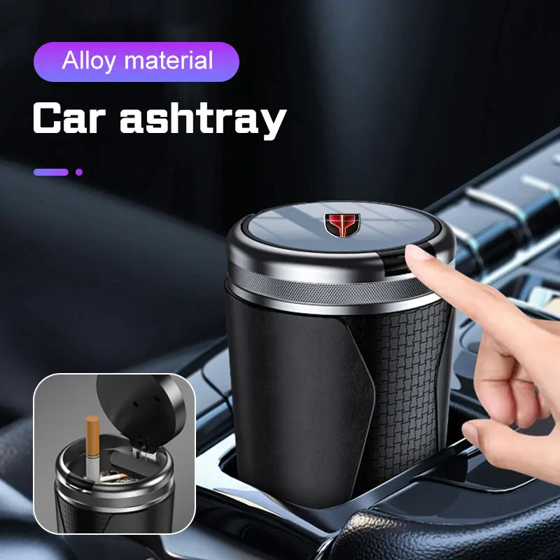 2026 new Universal Alloy Car Ashtray 1pc black For Hongqi H5 H6 H9 E-QM5 HS3 HS5 HS6 HS7 E-HS3 E-HS9 Auto Interior Accessories