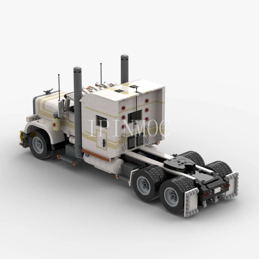 MOC 6138 P-B 389 Semi Truck Model With PDF Drawings Building Blocks Bricks Kids DIY Toys Birthday Christmas Gifts