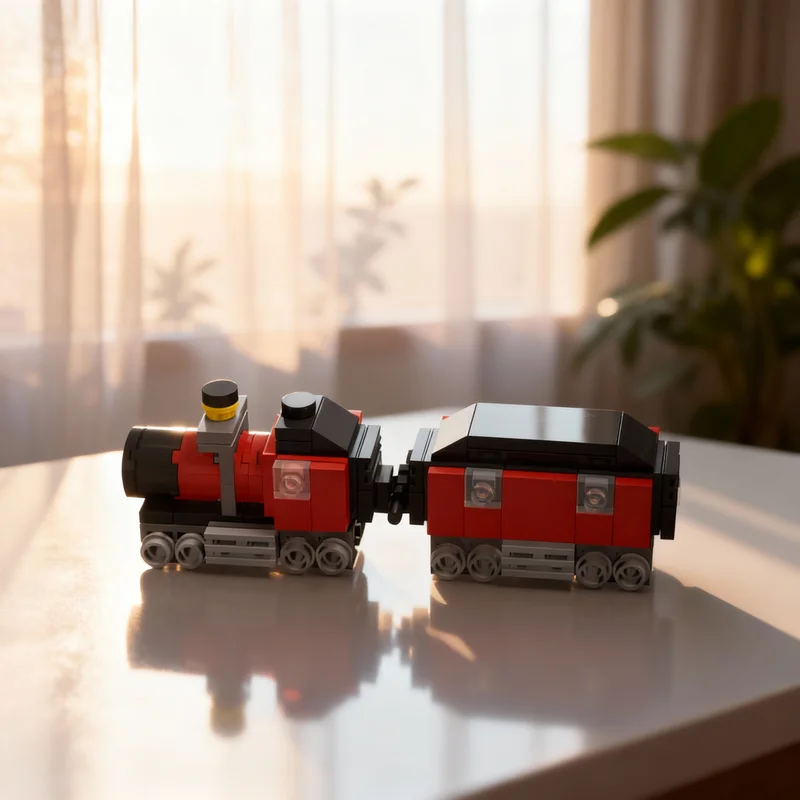 

147 деталей MOC: Модель поезда Гарри Поттер «Хогвартс-Экспресс» (микро-версия), конструктор, развивающая игрушка, рождественский подарок для детей