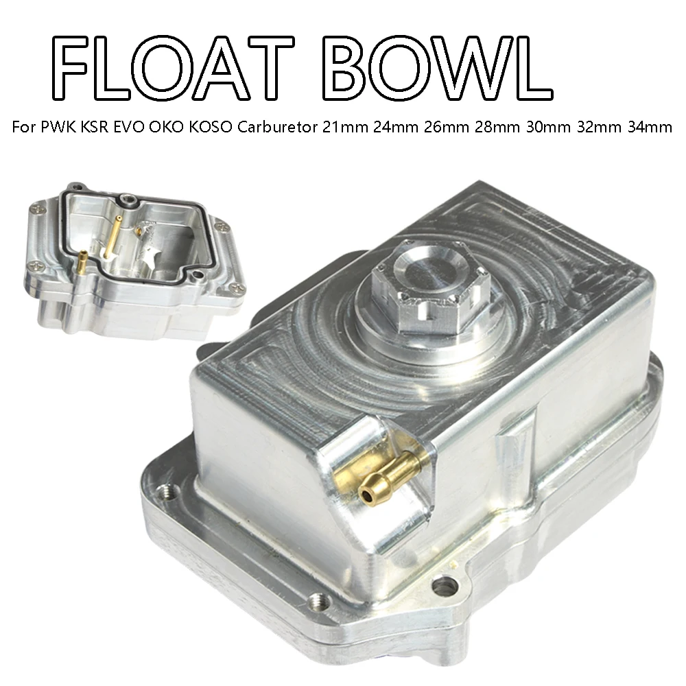 

Fit For CNC PWK Motorcycle Carburetor Bottom Float Bowl PWK KSR EVO OKO KOSO Carburetor 21/24/26/28/30/32/34mm